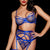 Xotic Vixen blue strappy lingerie set front view in Kenya